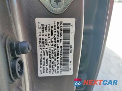 Zdjęcie 13 z 13 samochodu: 2014 HONDA CIVIC LX VIN:19XFB2F52EE002494 - miniatura