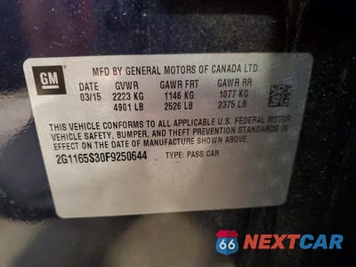 Zdjęcie 12 z 12 samochodu: 2015 CHEVROLET IMPALA LTZ VIN:2G1165S30F9250644 - miniatura