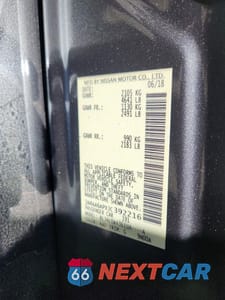 Zdjęcie 12 z 12 samochodu: 2018 NISSAN MAXIMA 3.5 S VIN:1N4AA6APXJC392216 - miniatura