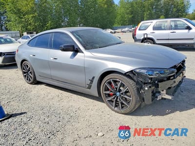 Czwarte zdjęcie samochodu z boku: 2024 BMW I4 XDRIVE 40 VIN:WBY83FB01RFR77599 - miniatura