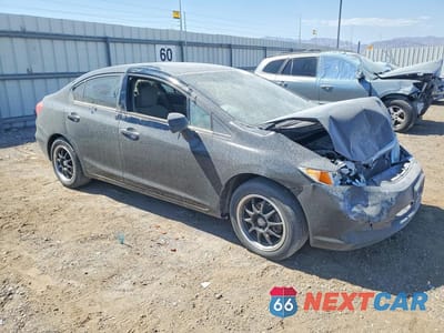 Czwarte zdjęcie samochodu z boku: 2012 HONDA CIVIC LX VIN:2HGFB2F55CH611095 - miniatura