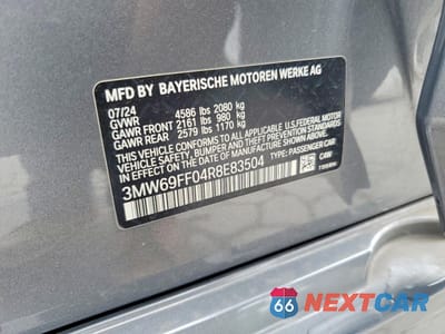 Zdjęcie 13 z 13 samochodu: 2024 BMW 3ER 330I VIN:3MW69FF04R8E83504 - miniatura