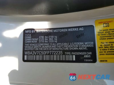 Zdjęcie 12 z 12 samochodu: 2015 BMW 428 I SULEV VIN:WBA3V7C50FP772235 - miniatura