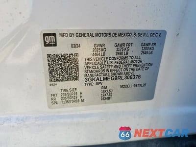 Zdjęcie 13 z 13 samochodu: 2024 GMC TERRAIN SLE VIN:3GKALMEG9RL308376 - miniatura