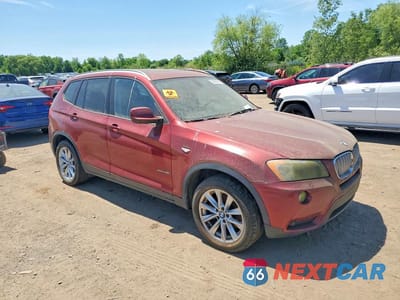 Czwarte zdjęcie samochodu z boku: 2013 BMW X3 XDRIVE28I VIN:5UXWX9C58D0D01415 - miniatura
