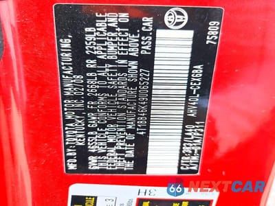 Zdjęcie 12 z 12 samochodu: 2009 TOYOTA CAMRY HYBRID VIN:4T1BB46K49U065227 - miniatura