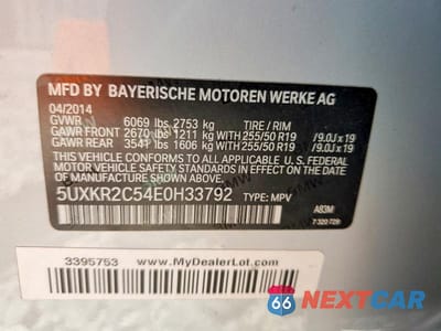 Zdjęcie 12 z 12 samochodu: 2014 BMW X5 SDRIVE35I VIN:5UXKR2C54E0H33792 - miniatura