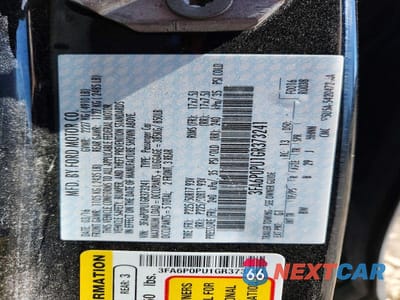 Zdjęcie 12 z 12 samochodu: 2016 FORD FUSION SE PHEV VIN:3FA6P0PU1GR373241 - miniatura