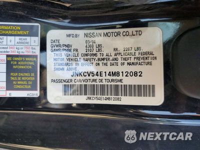 Zdjęcie 12 z 12 samochodu: 2004 INFINITI G35 BASE VIN:JNKCV54E14M812082 - miniatura