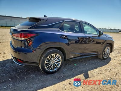 Trzecie zdjęcie samochodu z tyłu: 2020 LEXUS RX 450H VIN:2T2JGMDA8LC052993 - miniatura