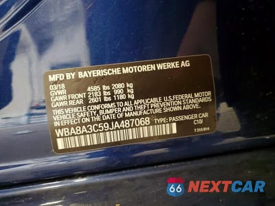 Zdjęcie 12 z 12 samochodu: 2018 BMW 320 XI VIN:WBA8A3C59JA487068 - miniatura