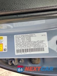 Zdjęcie 13 z 13 samochodu: 2022 HONDA ACCORD SPORT SE VIN:1HGCV1F47NA074212 - miniatura