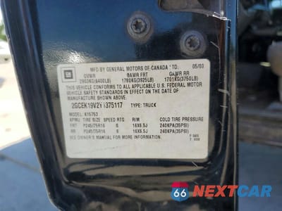 Zdjęcie 12 z 12 samochodu: 2000 CHEVROLET SILVERADO K1500 VIN:2GCEK19V2Y1375117 - miniatura