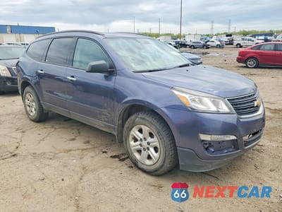 Czwarte zdjęcie samochodu z boku: 2013 CHEVROLET TRAVERSE LS VIN:1GNKRFED5DJ102494 - miniatura