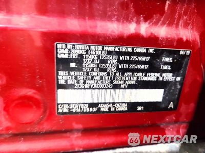 Zdjęcie 12 z 12 samochodu: 2019 TOYOTA RAV4 LE VIN:2T3G1RFV3KC003249 - miniatura