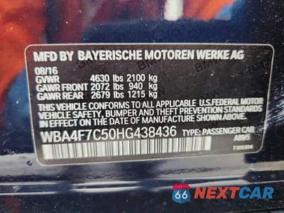 Zdjęcie 12 z 12 samochodu: 2017 BMW 430I GRAN COUPE VIN:WBA4F7C50HG438436 - miniatura