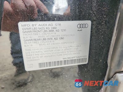 Zdjęcie 13 z 13 samochodu: 2017 AUDI Q5 PREMIUM PLUS VIN:WA1M2AFP7HA091029 - miniatura