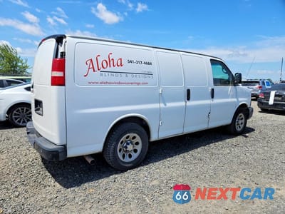 Trzecie zdjęcie samochodu z tyłu: 2014 CHEVROLET EXPRESS G1500 VIN:1GCSHAF49E1117112 - miniatura