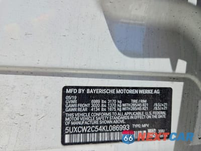 Zdjęcie 14 z 14 samochodu: 2019 BMW X7 XDRIVE40I VIN:5UXCW2C54KL086993 - miniatura