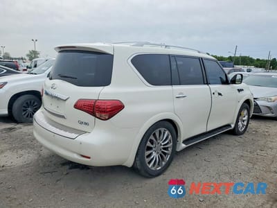 Trzecie zdjęcie samochodu z tyłu: 2015 INFINITI QX80 BASE VIN:JN8AZ2NEXF9081091 - miniatura