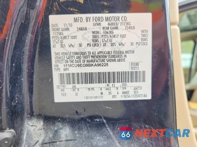 Zdjęcie 13 z 13 samochodu: 2011 FORD ESCAPE LIMITED VIN:1FMCU9EG9BKA96225 - miniatura