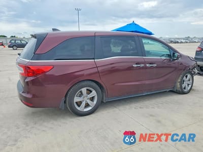 Trzecie zdjęcie samochodu z tyłu: 2020 HONDA ODYSSEY EX VIN:5FNRL6H56LB057195 - miniatura