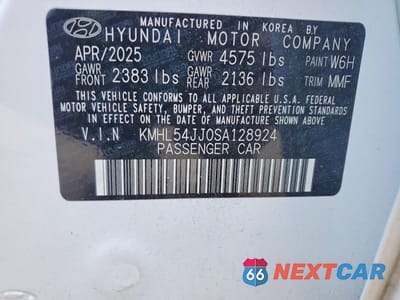 Zdjęcie 12 z 12 samochodu: 2025 HYUNDAI SONATA HYBRID LIMITED VIN:KMHL54JJ0SA128924 - miniatura