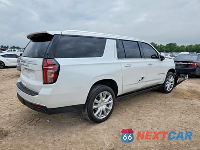 Trzecie zdjęcie samochodu z tyłu: 2024 CHEVROLET SUBURBAN K1500 HIGH COUNTRY VIN:1GNSKGKT8RR330908 - miniatura