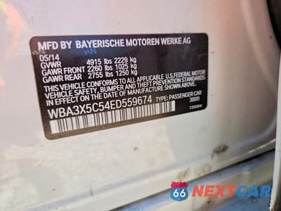 Zdjęcie 13 z 13 samochodu: 2014 BMW 328 XIGT VIN:WBA3X5C54ED559674 - miniatura