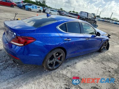Trzecie zdjęcie samochodu z tyłu: 2019 GENESIS G70 3.3T ADVANCED VIN:KMTG34LE4KU015277 - miniatura