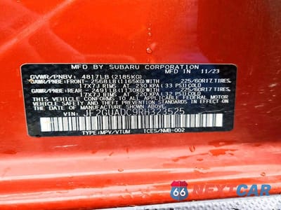 Zdjęcie 13 z 13 samochodu: 2024 SUBARU CROSSTREK PREMIUM VIN:JF2GUADC9RH323525 - miniatura