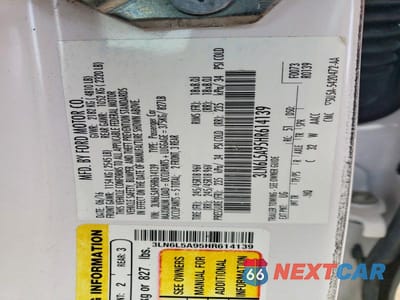 Zdjęcie 12 z 12 samochodu: 2017 LINCOLN MKZ PREMIERE VIN:3LN6L5A95HR614139 - miniatura