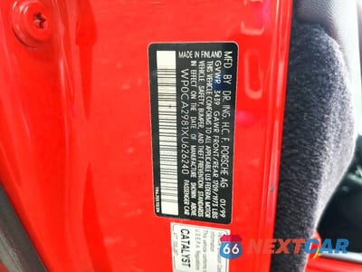 Zdjęcie 13 z 13 samochodu: 1999 PORSCHE BOXSTER VIN:WP0CA2981XU626240 - miniatura