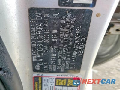 Zdjęcie 12 z 12 samochodu: 2013 KIA RIO EX VIN:KNADN4A32D6208934 - miniatura