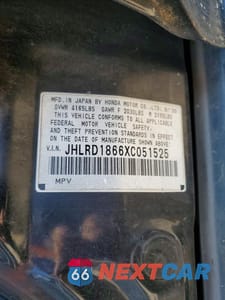 Zdjęcie 14 z 14 samochodu: 1999 HONDA CR-V VIN:JHLRD1866XC051525 - miniatura