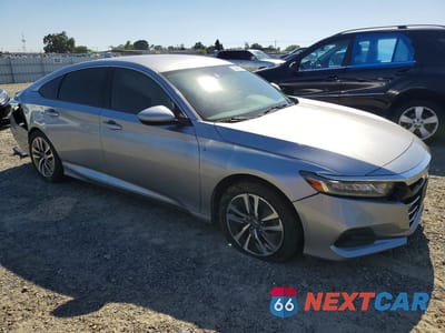 Czwarte zdjęcie samochodu z boku: 2021 HONDA ACCORD HYBRID VIN:1HGCV3F14MA018129 - miniatura