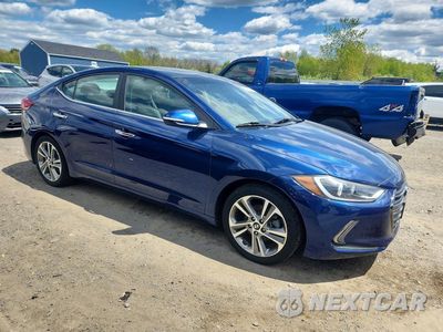 Czwarte zdjęcie samochodu z boku: 2017 HYUNDAI ELANTRA LIMITED VIN:5NPD84LF8HH004829 - miniatura
