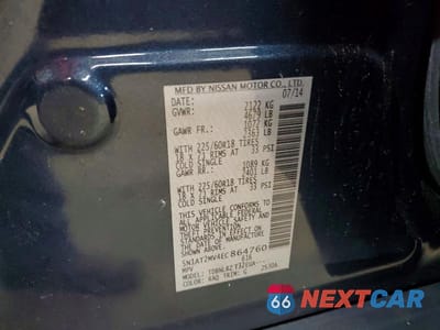 Zdjęcie 13 z 13 samochodu: 2014 NISSAN ROGUE SL VIN:5N1AT2MV4EC864760 - miniatura