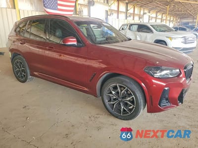 Czwarte zdjęcie samochodu z boku: 2023 BMW X3 SDRIVE30I VIN:5UX43DP01P9R11545 - miniatura