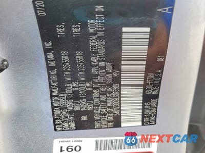Zdjęcie 14 z 14 samochodu: 2020 TOYOTA SIENNA XLE 8-PASSENGER VIN:5TDYZ3DC9LS076509 - miniatura