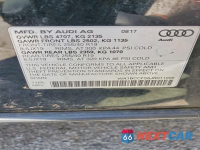 Zdjęcie 13 z 13 samochodu: 2018 AUDI Q3 PREMIUM VIN:WA1BCCFS5JR011996 - miniatura