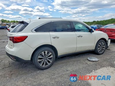 Trzecie zdjęcie samochodu z tyłu: 2016 ACURA MDX TECHNOLOGY VIN:5FRYD4H48GB041685 - miniatura