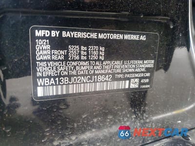 Zdjęcie 12 z 12 samochodu: 2022 BMW 530 XI VIN:WBA13BJ02NCJ18642 - miniatura