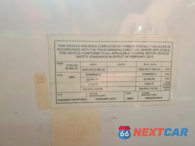 Zdjęcie 10 z 10 samochodu: 2013 FREIGHTLINER CHASSIS M LINE SHUTTLE BUS VIN:4UZADEDT1DCFF1403 - miniatura