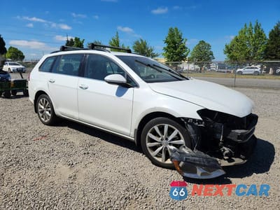 Czwarte zdjęcie samochodu z boku: 2017 VOLKSWAGEN GOLF SPORTWAGEN S VIN:3VWC17AU8HM514219 - miniatura