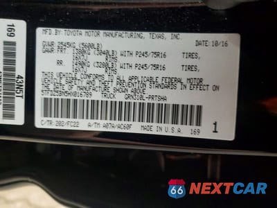 Zdjęcie 12 z 12 samochodu: 2017 TOYOTA TACOMA SR5 V6 VIN:5TFDZ5BN5HX016789 - miniatura