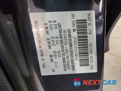 Zdjęcie 13 z 13 samochodu: 2016 MAZDA 3 GRAND TOURING VIN:JM1BM1X74G1308167 - miniatura