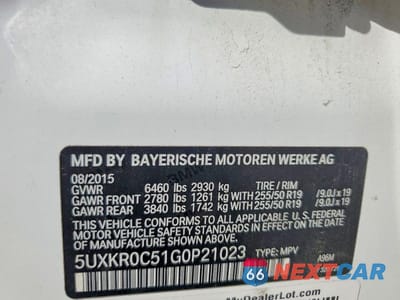Zdjęcie 12 z 12 samochodu: 2016 BMW X5 XDRIVE35I VIN:5UXKR0C51G0P21023 - miniatura