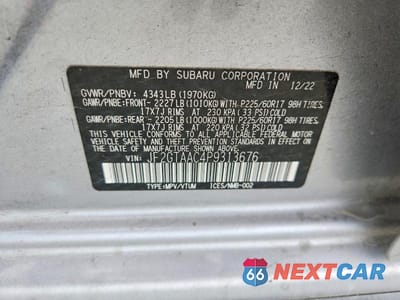 Zdjęcie 12 z 12 samochodu: 2023 SUBARU CROSSTREK VIN:JF2GTAAC4P9313676 - miniatura