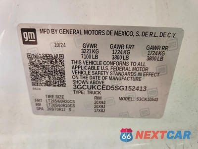 Zdjęcie 12 z 12 samochodu: 2025 CHEVROLET SILVERADO K1500 TRAIL BOSS CUSTOM VIN:3GCUKCED5SG152413 - miniatura